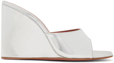 Аксесоари Amina Muaddi Amina Muaddi Lupita Wedge Heeled Sandals Металик | LUPITA WEDGE WEDGE MIRROR, 0