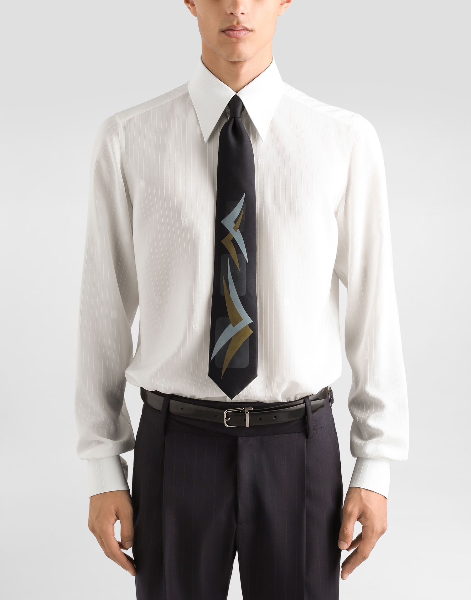 Аксесоари Dolce & Gabbana Vintage-print Twill Tie Многоцветен | GT147EG0WW5N1283, 1