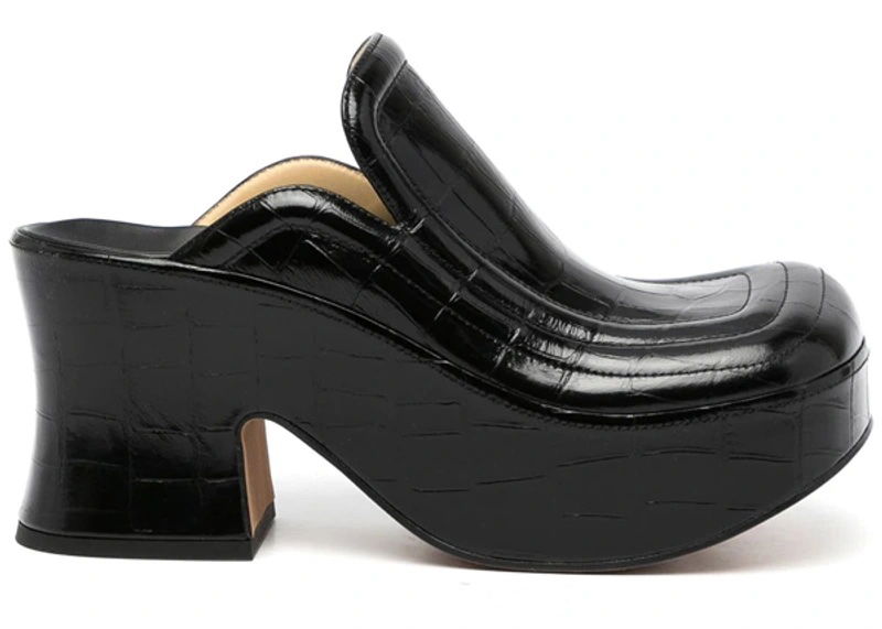 Кецове и обувки Bottega Veneta Wedge Clogs Черно | 667212V10O02113, 0