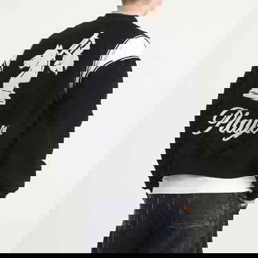 Яке бомбър Rhude Regista Varsity Bomber Jacket with Embroidered Chess Knight, Size Large Черно | RHFW25JA01841-3186, 3