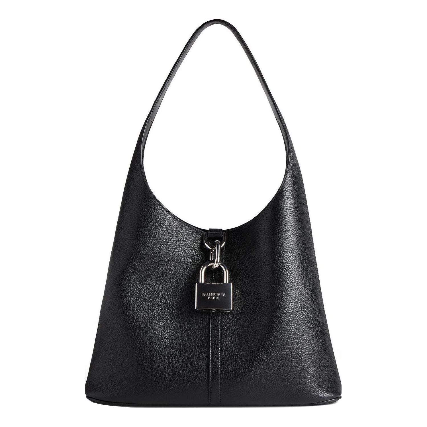 Чанта през рамо Balenciaga Balenciaga Locker Medium Hobo Bag Черно | 7716362AAWC1000, 0