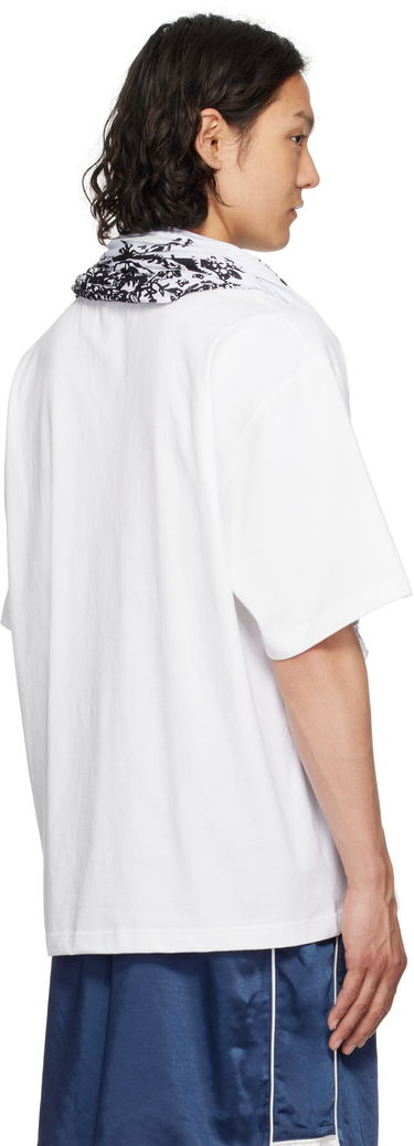Тениска We11done We11done Wrinkled Muffler T-Shirt Бяло | WD-TT1-25-732-U-WH, 2