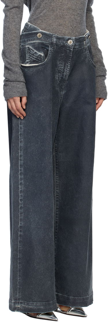 Дънки The Attico The Attico Long Wide-Leg Jeans Синьо | 250WCP00190 DDD100AA, 1