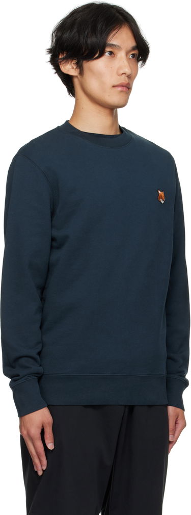 Суитчър MAISON KITSUNÉ Maison Kitsuné Fox Head Patch Regular Sweatshirt Сиво | PM00303KM0340, 4