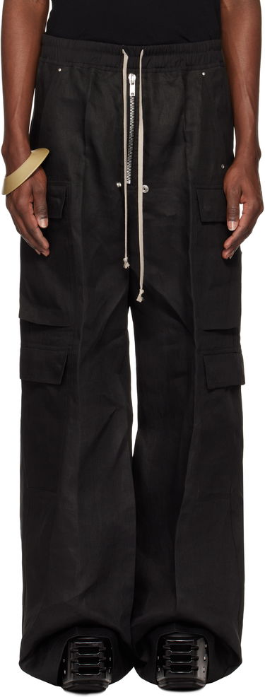Карго панталони Rick Owens Rick Owens Hollywood Cargobela Cargo Pants Черно | RU01E5339 TWL, 0