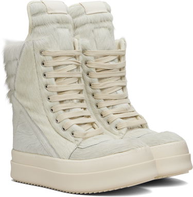 Кецове и обувки Rick Owens Concordians Megageobaskets Бежово | RR02E1855 LHL, 3