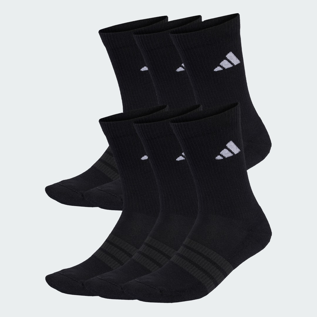 Чорапи adidas Performance Cushioned Crew Socks 6 Pair Pack Черно | KE5499, 0