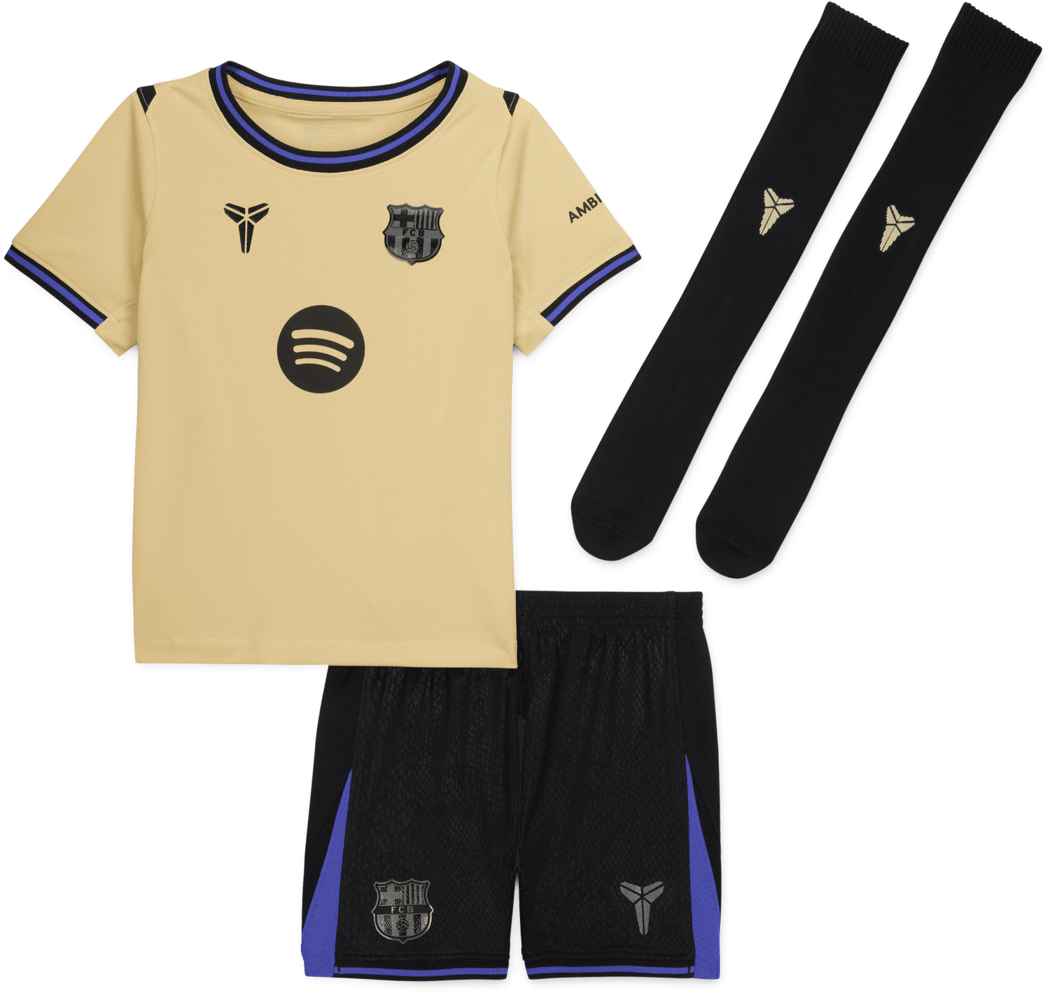 Фланелка Nike FC Barcelona Dri-FIT Minikit Away Jersey Set 2025/26 Жълто | hj5618-784, 0