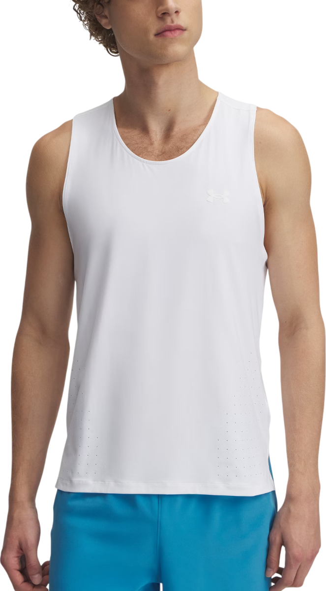 Потник Under Armour UA Launch Elite Singlet Бяло | 1389800-100