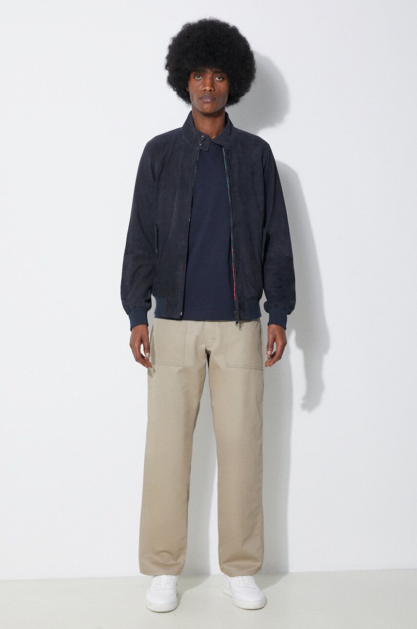 Яке бомбър Baracuta Baracuta G9 Suede Jacket Тъмно синьо | BRCPS0939, 1