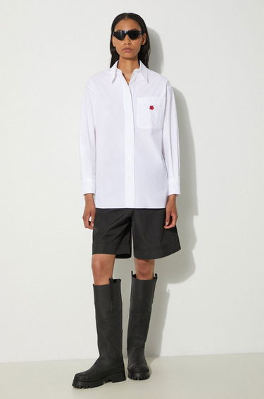 Риза KENZO Kenzo Boke Flower Oversized Relaxed Fit Shirt Бяло | FE62CH2569LS.01, 0