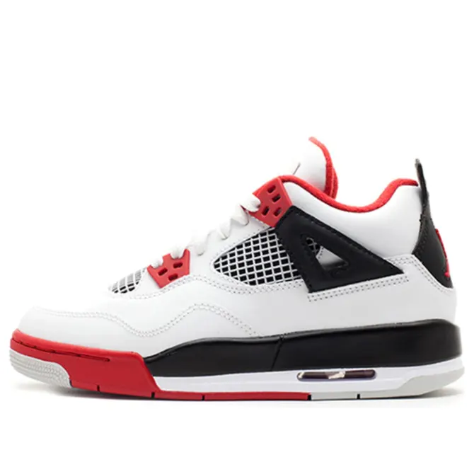 Кецове и обувки Jordan Air Jordan 4 Retro ''Fire Red'' 2012 GS Бяло | 408452 110, 0