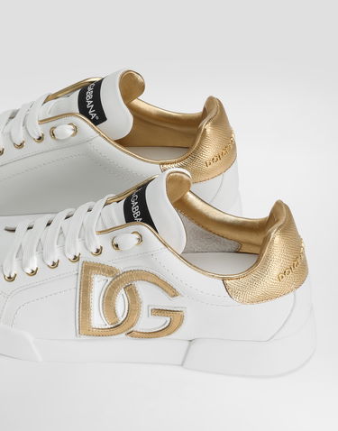 Кецове и обувки Dolce & Gabbana Portofino DG Logo Металик | CK2331AD78089662, 3