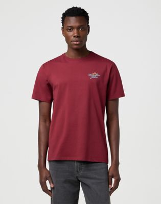 Тениска Wrangler Relaxed Graphic T-Shirt XL Бургунди | 112371485:XL, 0