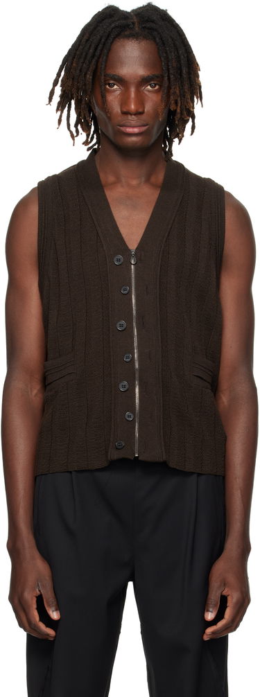 Жилетка KIKO KOSTADINOV Kiko Kostadinov Fitz Knit Vest Кафяво | KKAW25KN02-92, 0