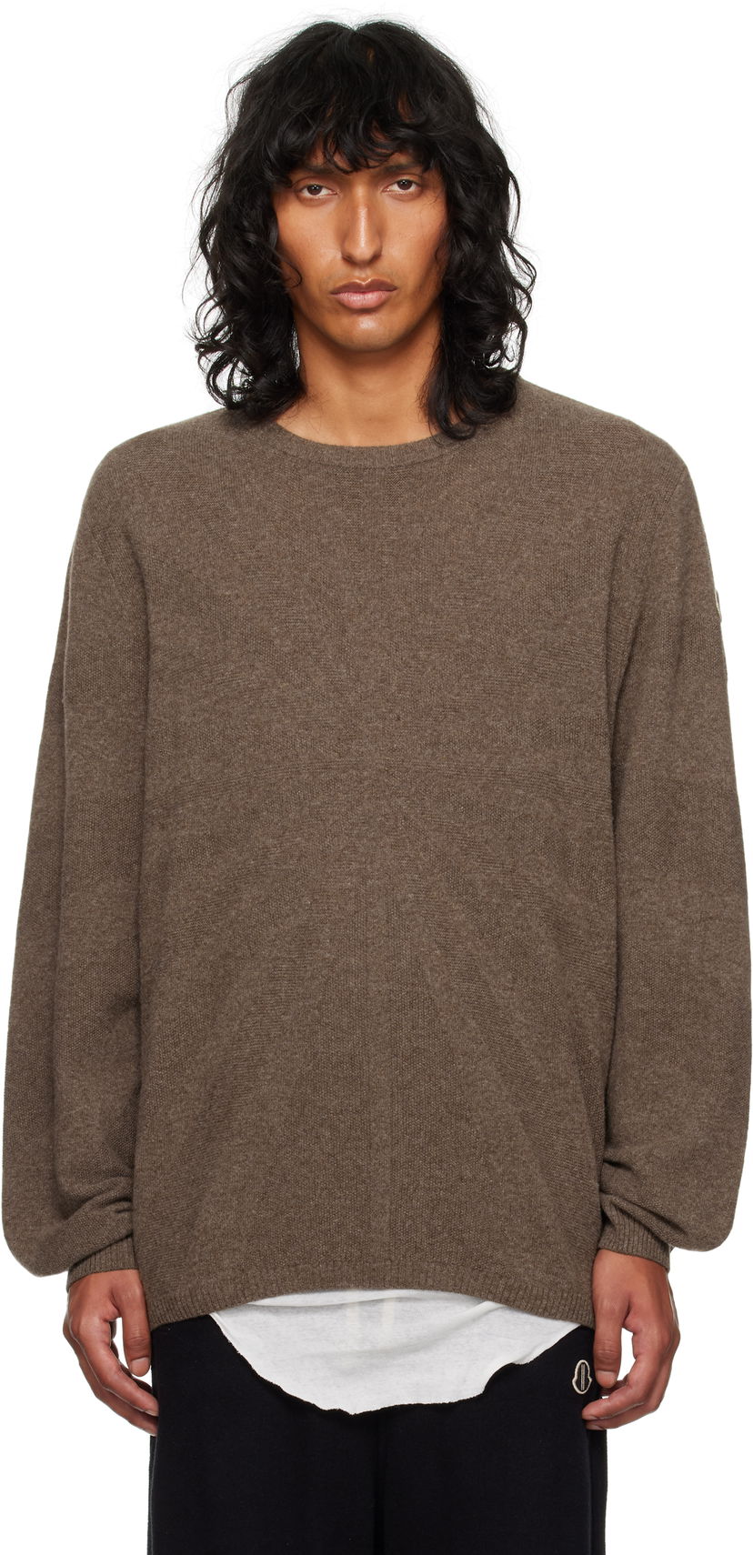 Пуловер Rick Owens Round Neck Sweater Сиво | MU02D9C02 M4281