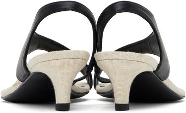 Аксесоари TOTEME TOTEME Leather Thong Heeled Sandals Черно | 252-WAS0201-LE0104, 1