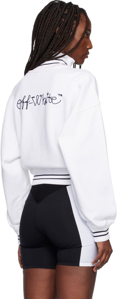 Яке Off-White Script Logo Regular Zip-Up Jacket Бяло | OWBE008F25FLE0010148, 2