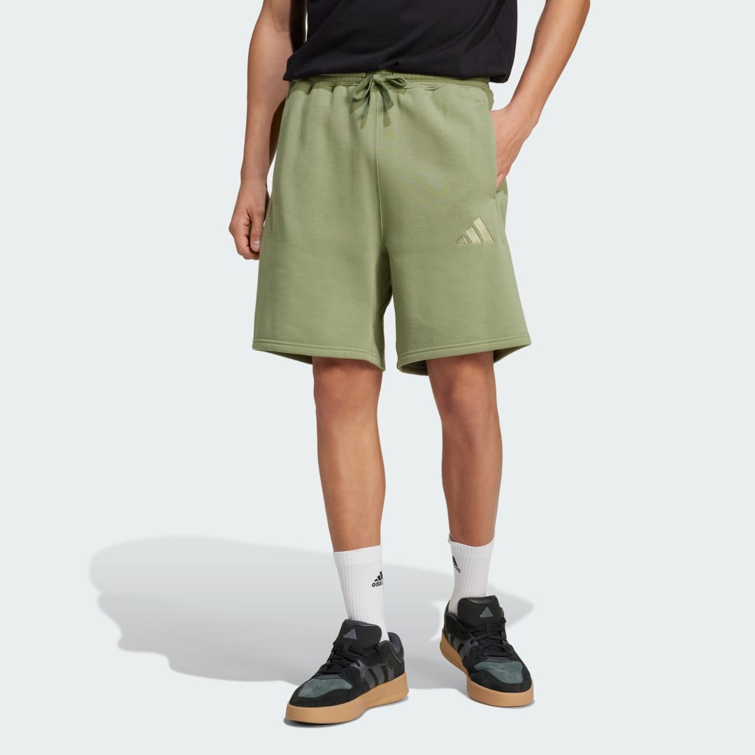 Къси панталони adidas Performance ALL SZN Fleece Shorts Зелено | JC8680, 0
