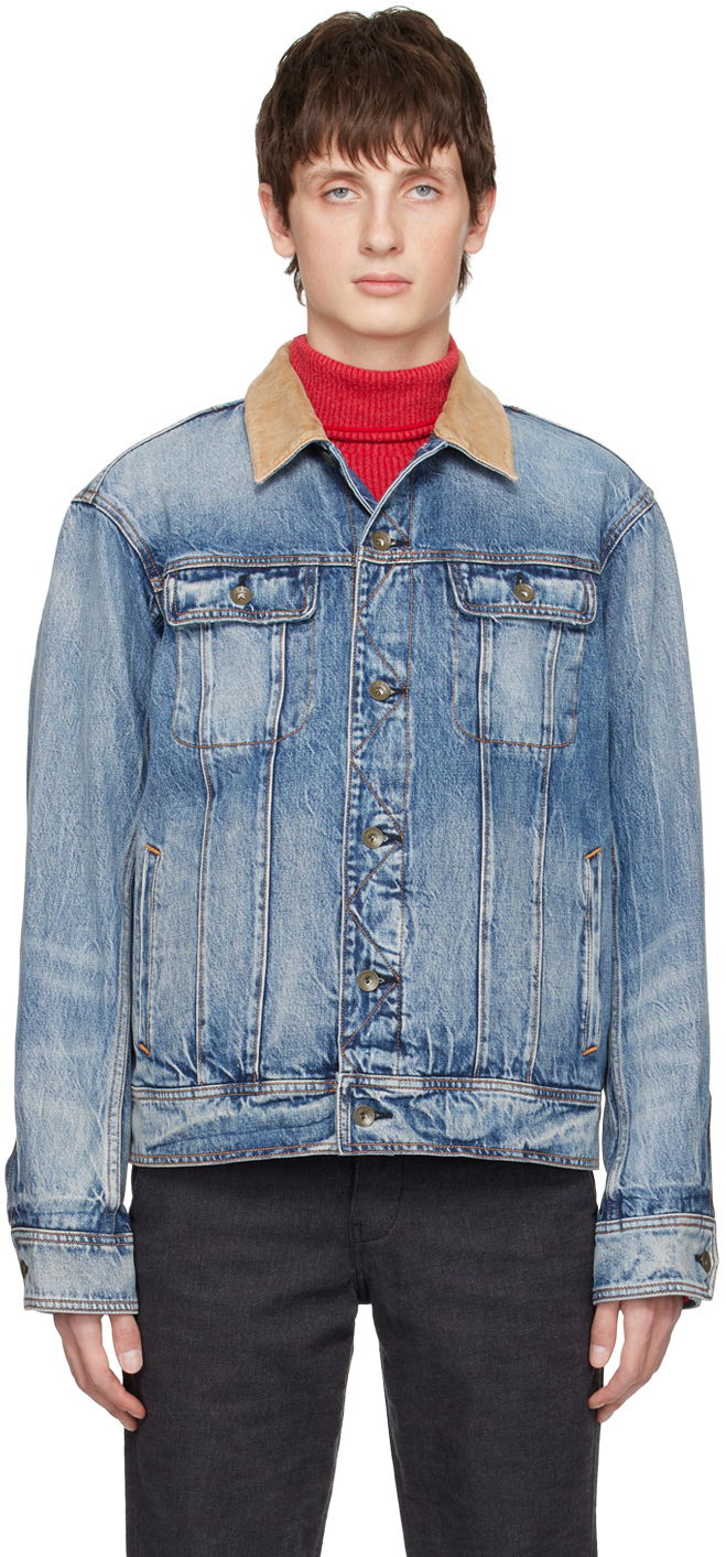 Яке rag & bone rag & bone Eli Trucker Denim Jacket Синьо | MED22H1424B4DA, 0