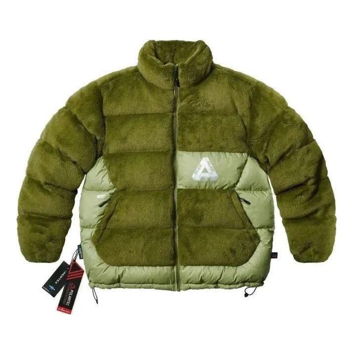 Пухо яке Palace Palace High Loft Fleece Puffer Jacket Зелено | P23JK118