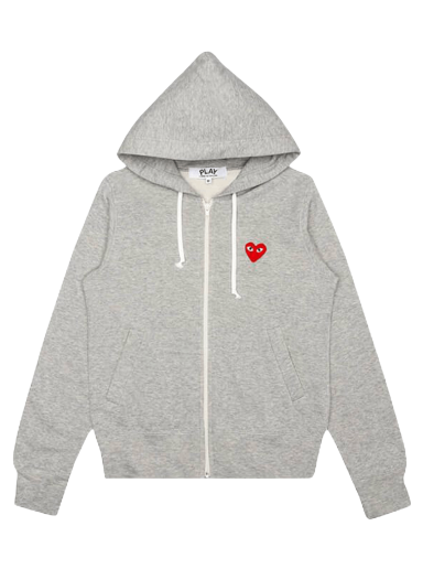 Суитчър Comme des Garçons PLAY Zip Up Hoodie Сиво | AZ T167 051 1