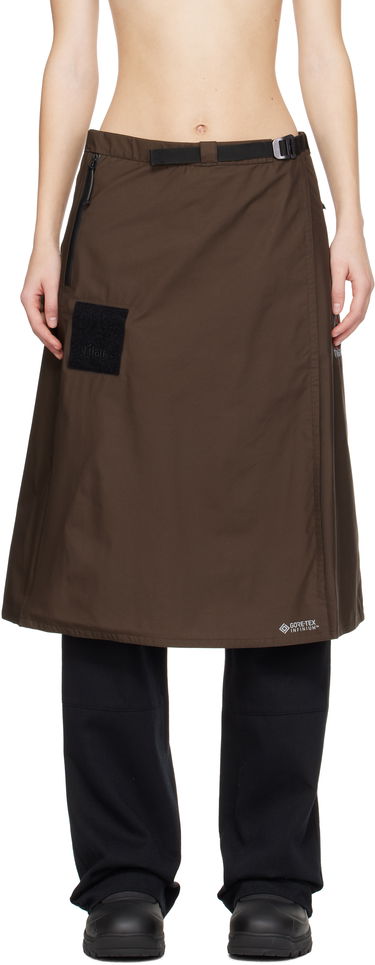 Пола ROA Tilak Edition Midi Paclite Skirt Кафяво | RBMW0304FA225, 0