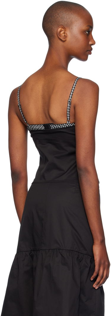 Pокля Miaou Miaou Enzo Gingham Trim Cami Top Черно | 7092SPSBLK, 2