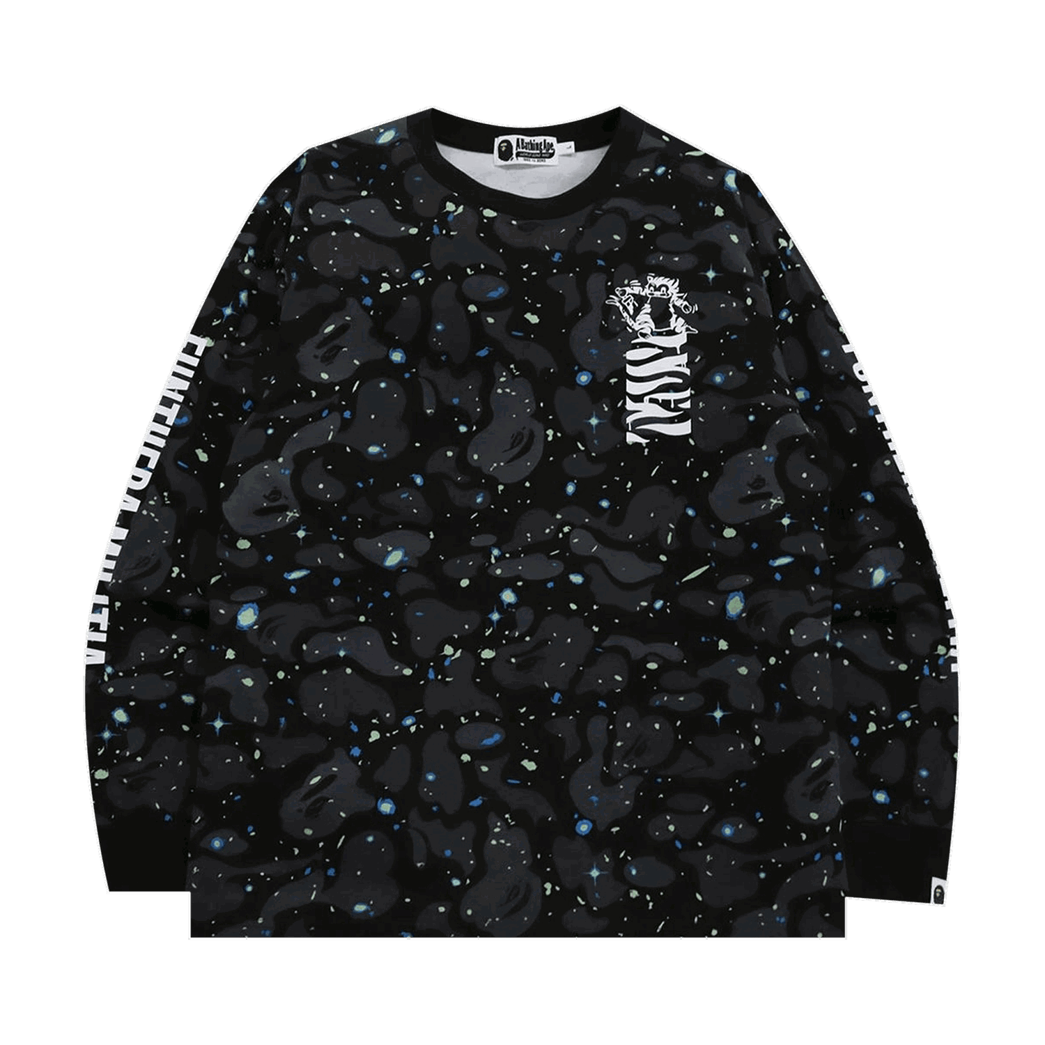 Тениска BAPE Space Camo Tiger Tee Черно | 1H80 111 003 BLACK, 0