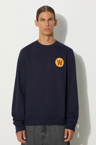 Суитчър WOOD WOOD Tye Badge Sweatshirt Тъмно синьо | 10285603.2424, 0