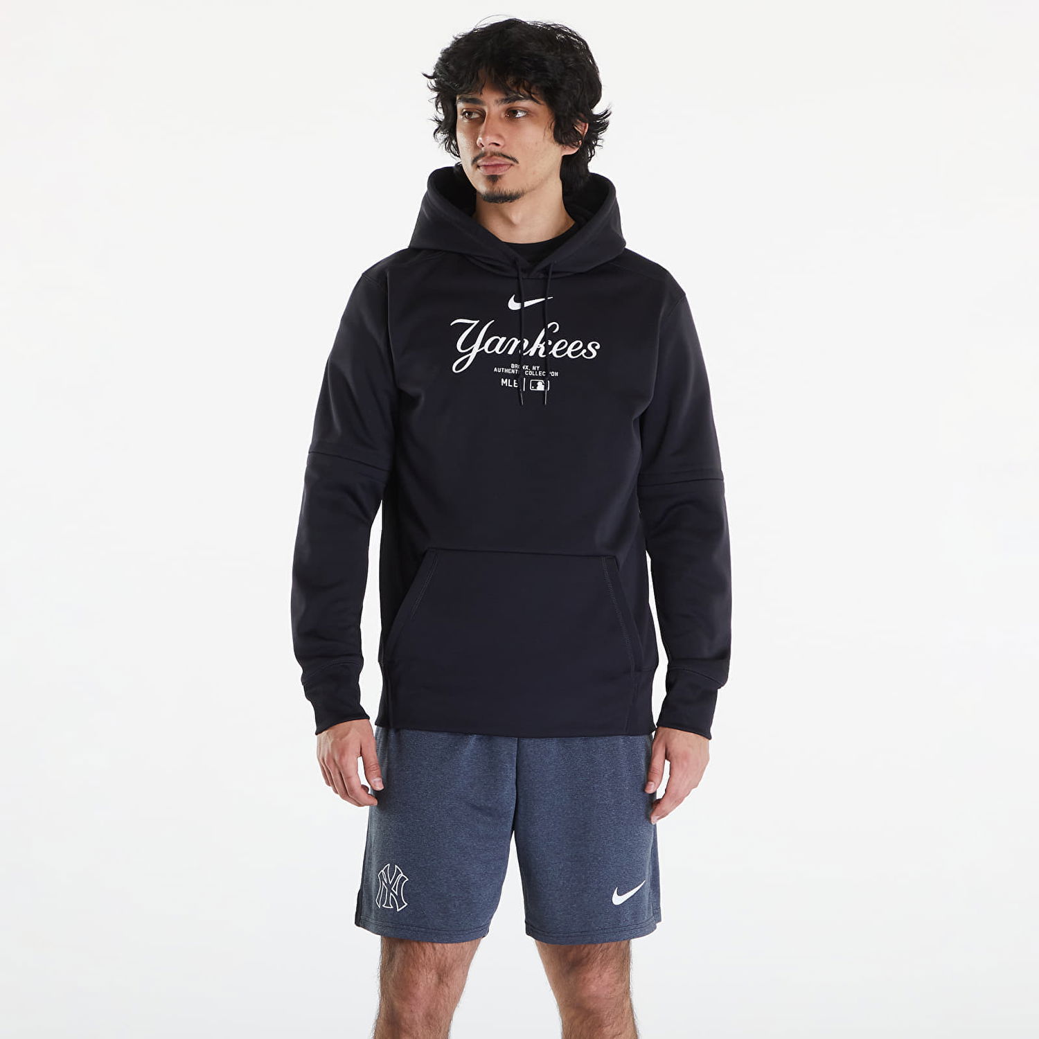 Суитчър Nike AC TF Hoodie PO New York Yankees Pitch Blue/ Pitch Blue Тъмно синьо | NAC3-11L5-NK-J37, 0