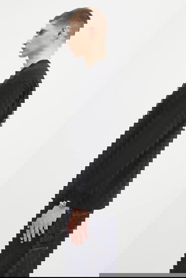 Тениска AAPE by A Bathing Ape Basic Graphic Long Sleeve T-Shirt Черно | AAPLTM1560XXN, 1