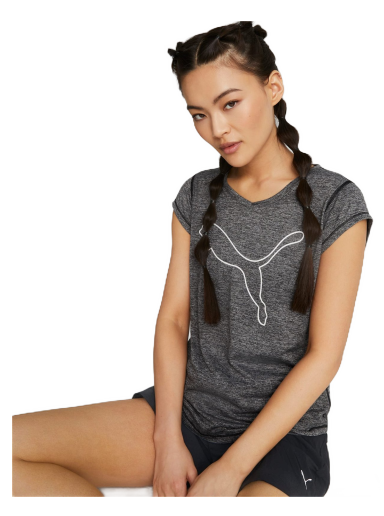 Тениска Puma Favourite Heather Cat Trainings T-Shirt Сиво | 522418_01