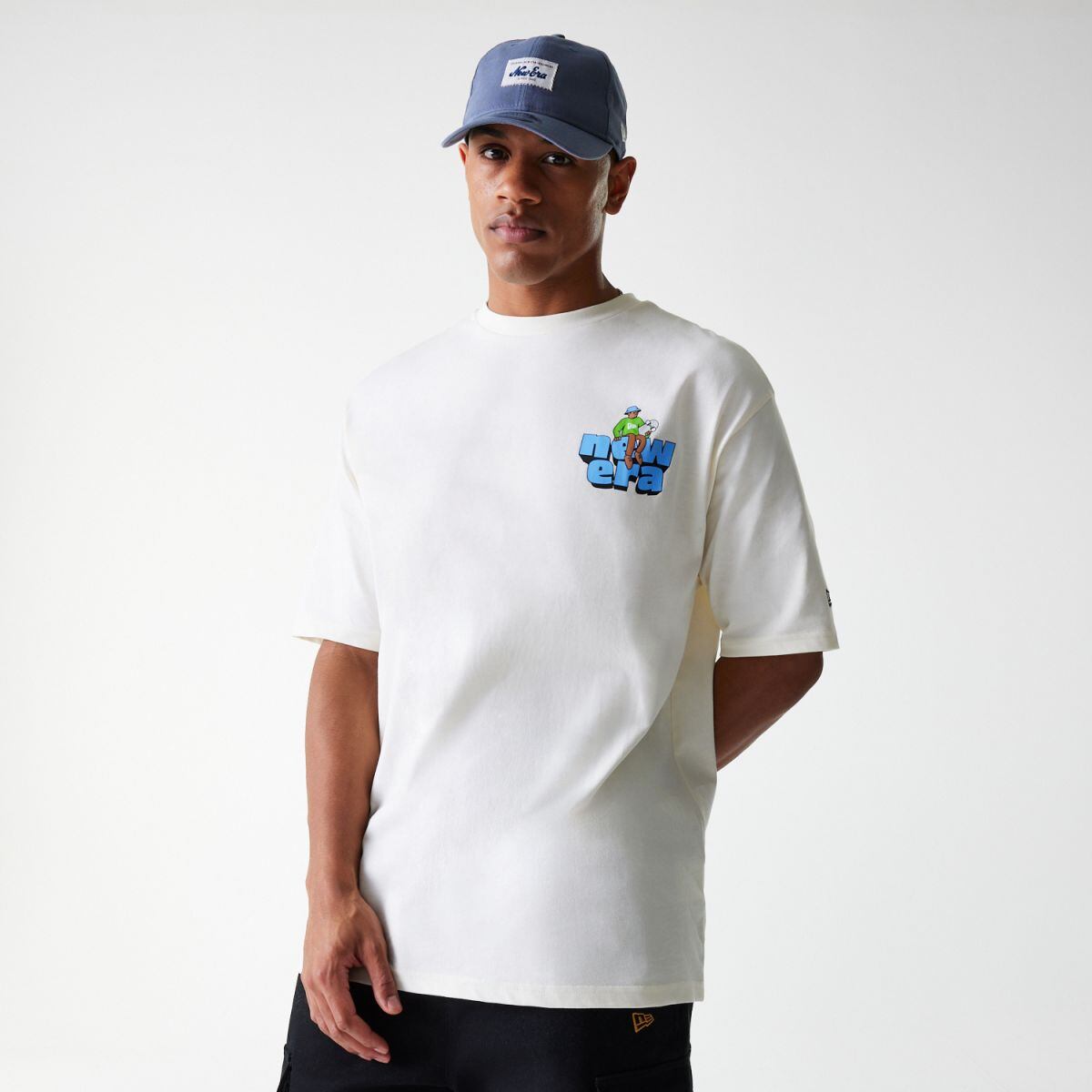 Тениска New Era New Era Store Graphic T-Shirt Бяло | 60684400, 1