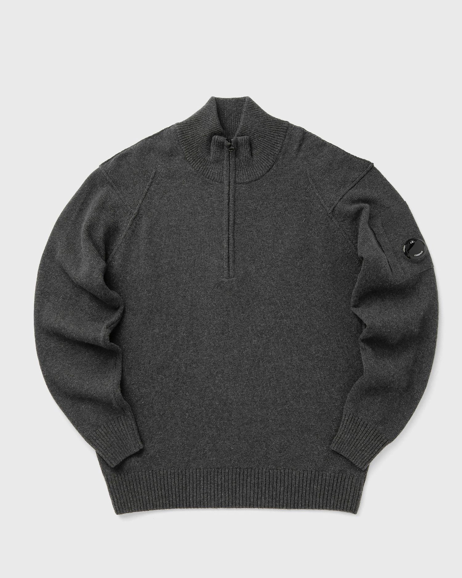 Пуловер C.P. Company Half Zip Knit Sweater Сиво | 19CMKN709A110149A-978, 1