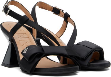 Кецове и обувки GANNI GANNI Big Bow High Heeled Sandals Черно | S2850, 3