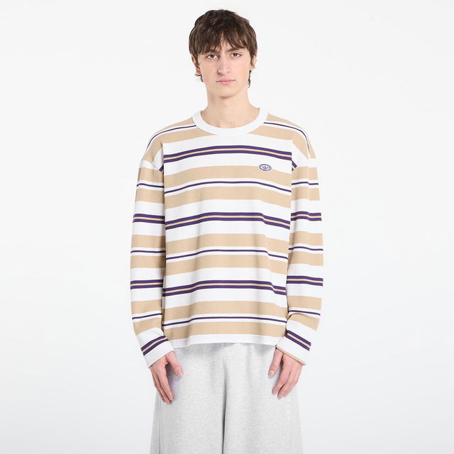 Graphic Striped Long Sleeve T-Shirt