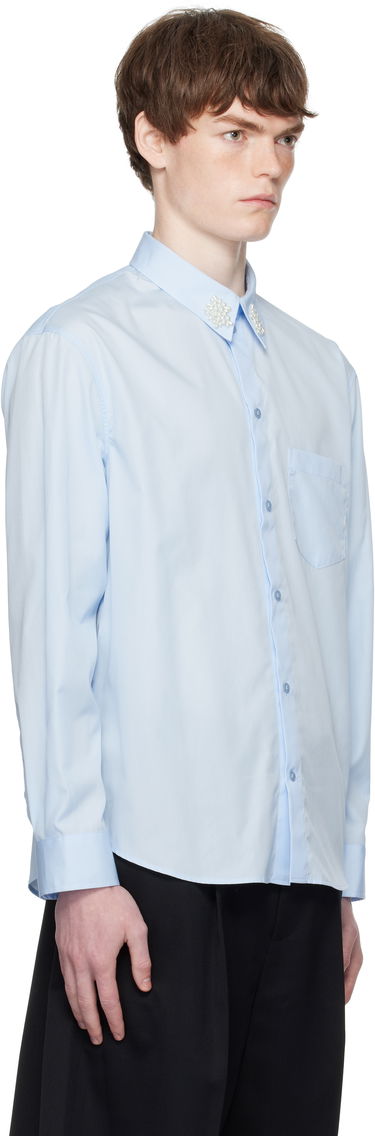 Риза Simone Rocha Simone Rocha Beaded Flower Cluster Classic Shirt Черно | 5384B 1025, 4