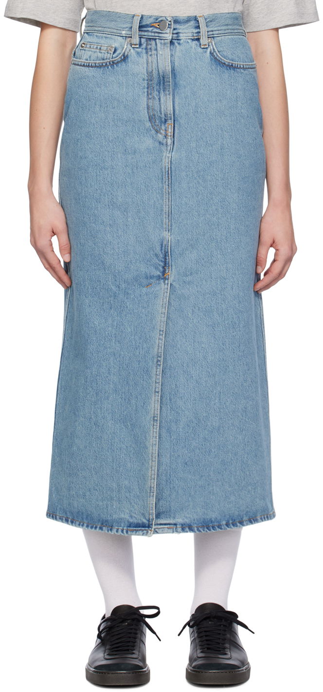 Пола Loulou de Saison Loulou de Saison Rona Denim Maxi Skirt Синьо | RONA, 0