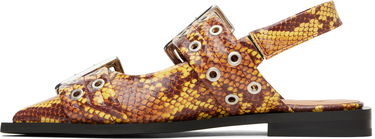 Pокля GANNI GANNI Feminine Buckle Flats Жълто | S2940, 2