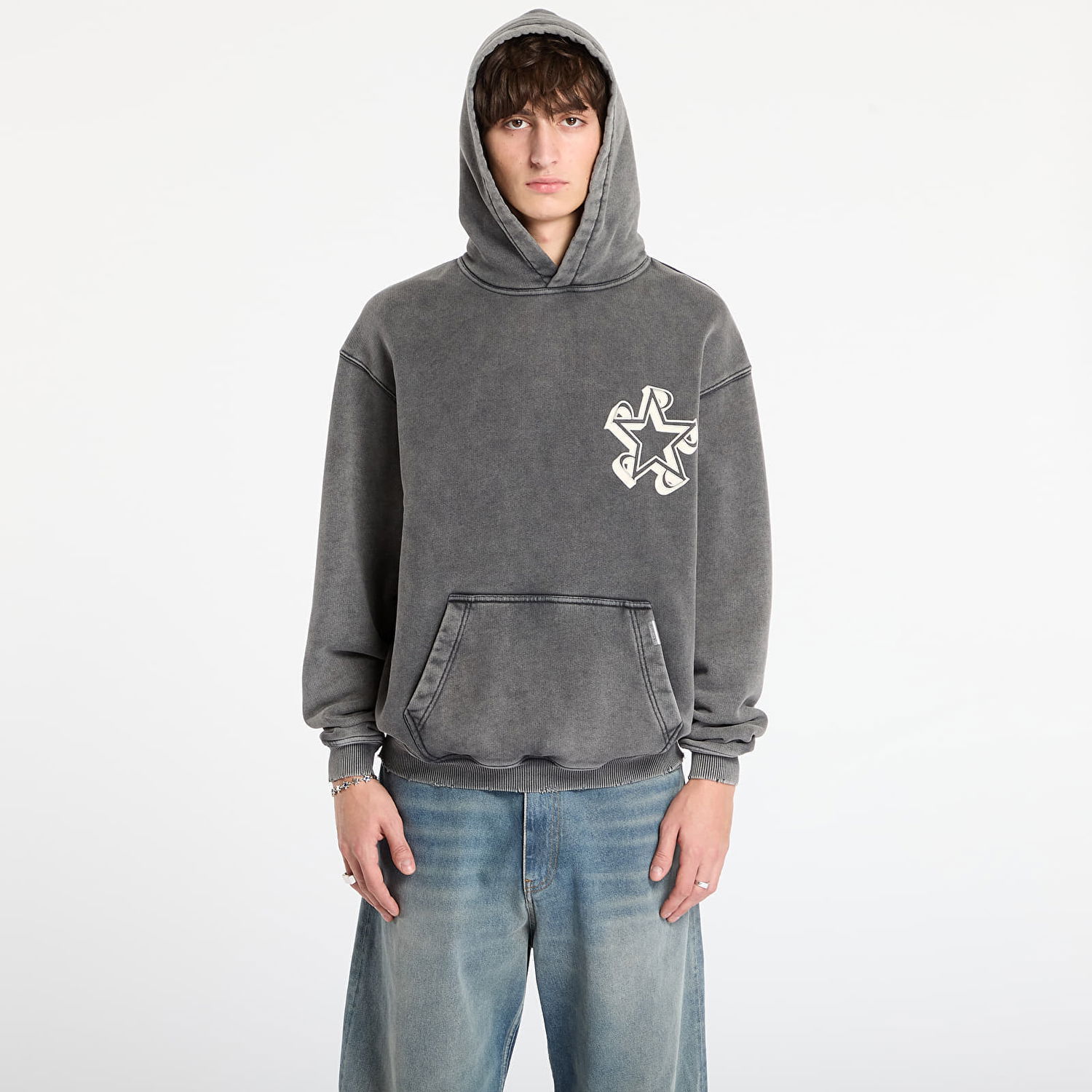 Суитчър Represent Clo Vintage Initial Star Hoodie L Сиво | MLM100375-47, 0