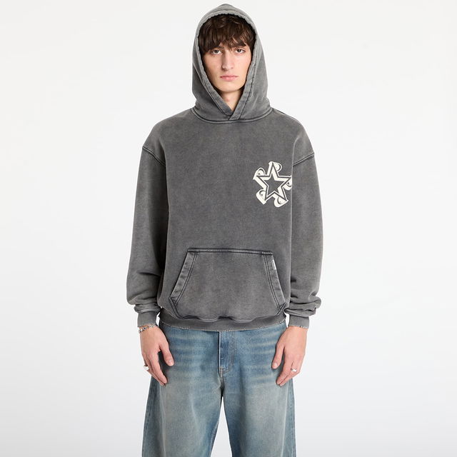 Vintage Initial Star Hoodie L