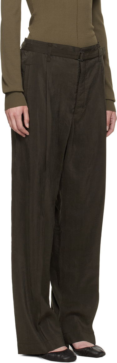 Панталони LEMAIRE Lemaire Belted Relaxed Trousers Зелено | PA1206 LF1308, 1