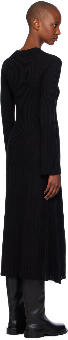 Pокля Loulou de Saison Loulou de Saison Hobas Knit Midi Dress Черно | HOBAS, 2