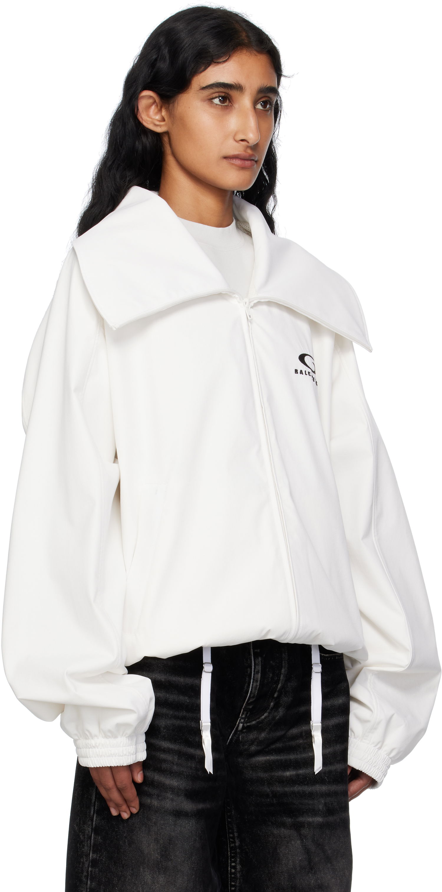 Яке Balenciaga Balenciaga Zip Track Jacket Бяло | 831513TRO31, 1
