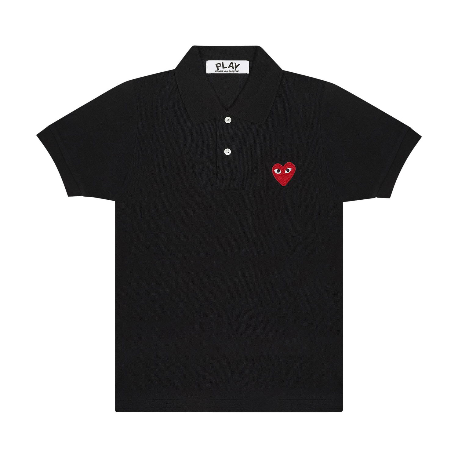 Поло тениска Comme des Garçons PLAY Emblem Polo Tee Черно | AZ T005 051 1, 1