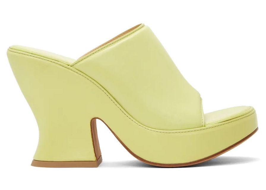 Кецове и обувки Bottega Veneta Wedge Sandals Жълто | 658979VBSD03492, 0