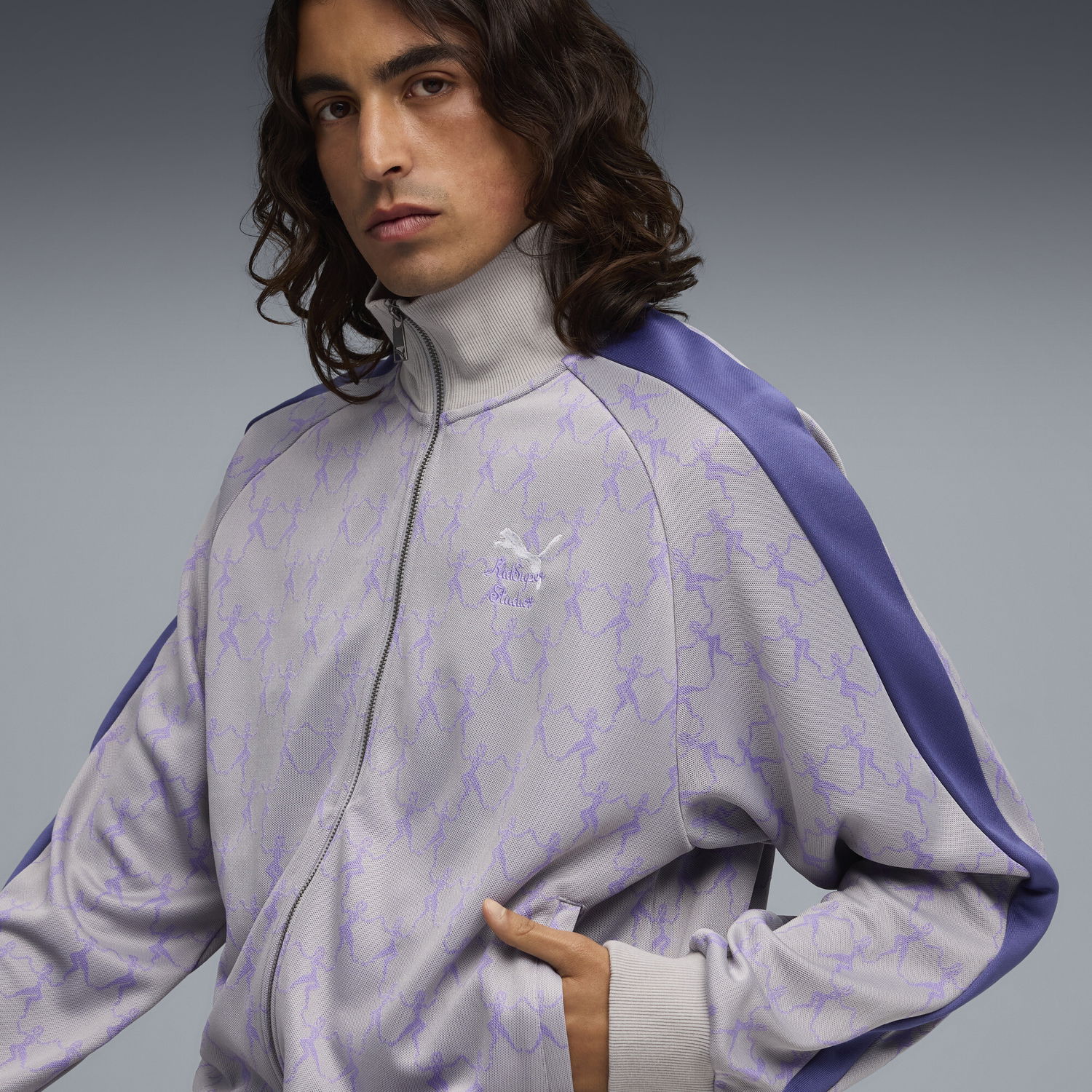 Яке Puma KIDSUPER T7 Track Jacket Лилаво | 632373_63, 1