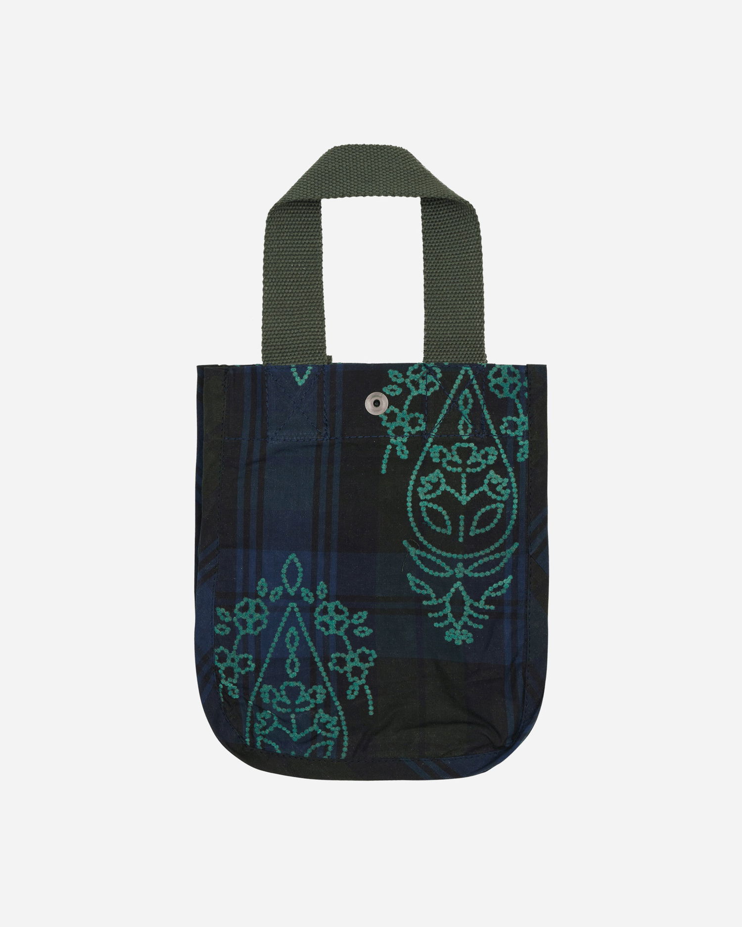 Голяма пазарска чанта Paria Farzaneh Halley Check Tote Bag Тъмно синьо | PFA0028BAG 001, 1