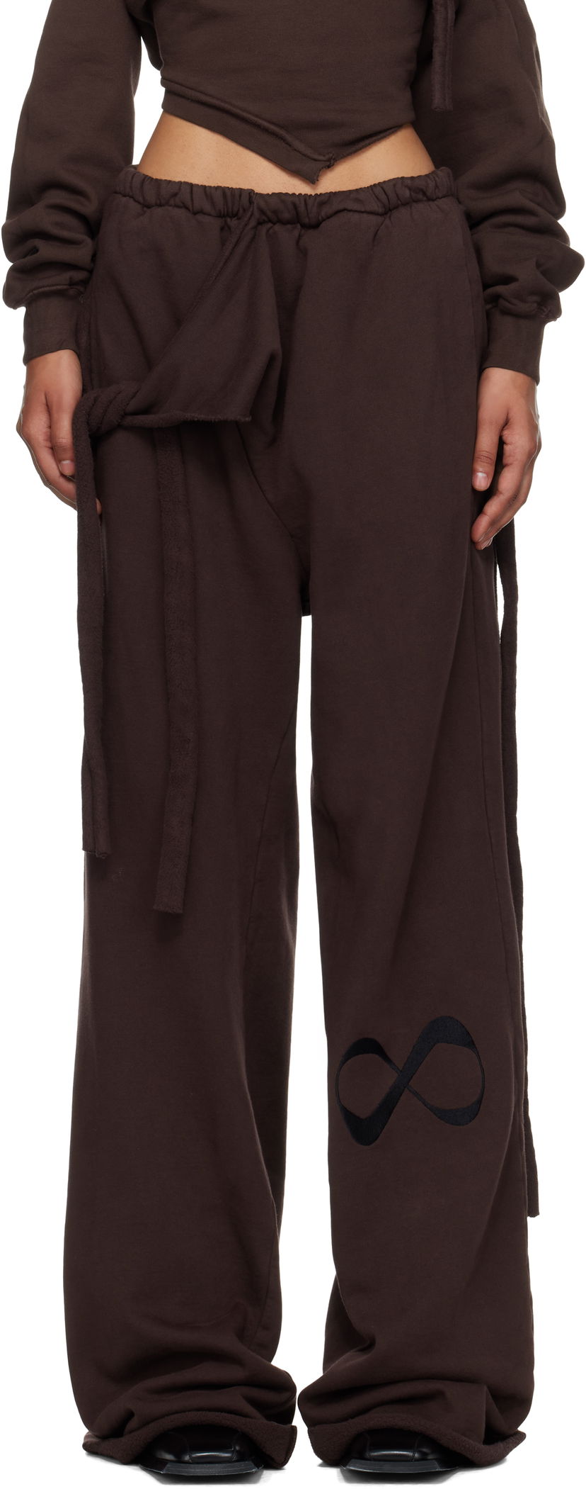 Спортни панталони Ottolinger Ottolinger Otto Wrap Sweatpants Кафяво | 115-201015-02